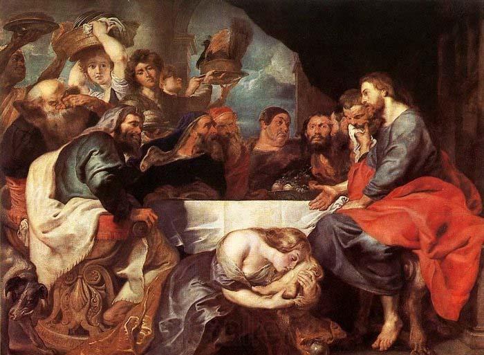 Peter Paul Rubens Christ at Simon the Pharisee Norge oil painting art